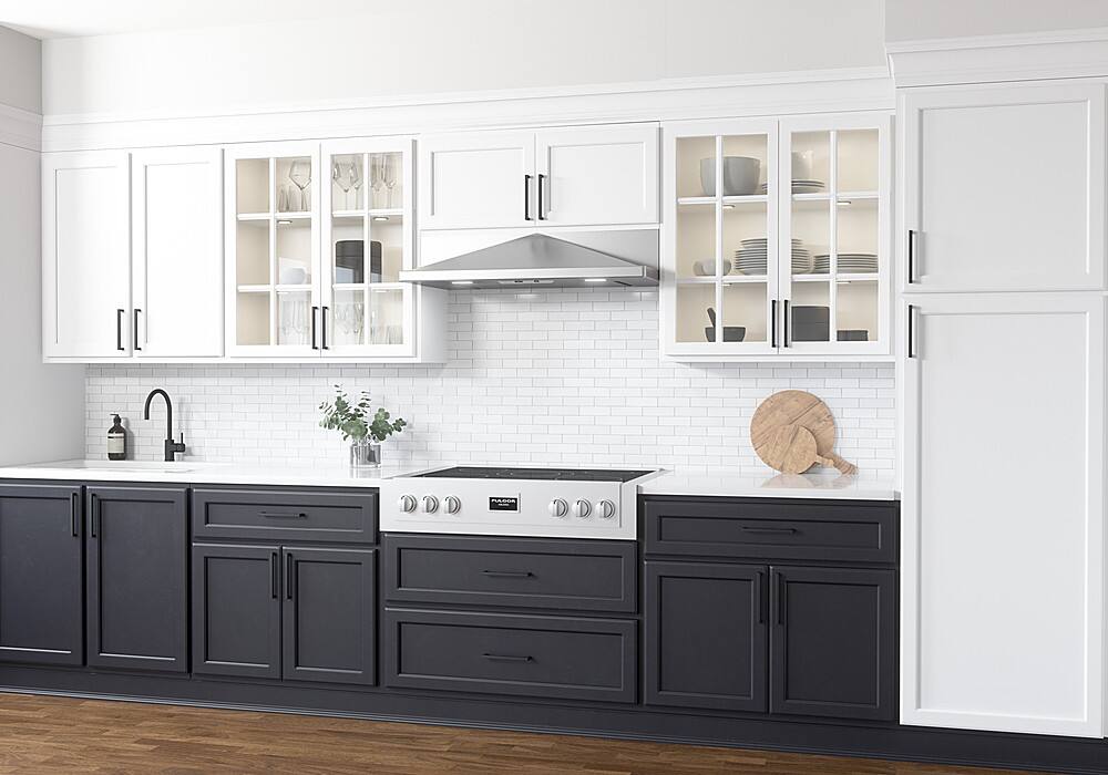 Alt View 13. Zephyr - Pyramid 30 in. 290 CFM Under Cabinet Range Hood with LED Lights - Stainless Steel.