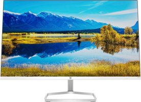 HP - 27" IPS LED FHD FreeSync Monitor (HDMI x2, VGA) with Integrated Speakers - Ceramic White - Front_Zoom