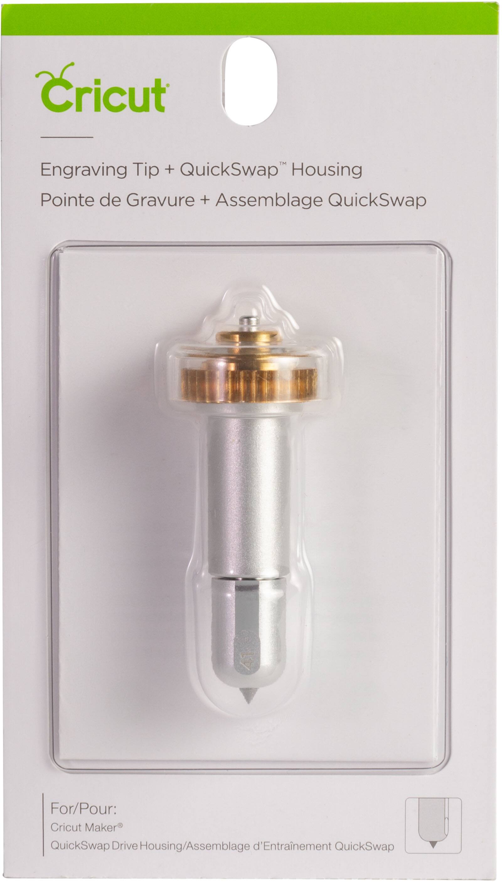 Alt View 11. Cricut - Engraving Tip and QuickSwap Housing - Silver.
