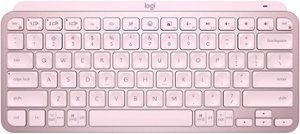 Logitech - MX Keys Mini TKL Wireless Bluetooth Scissor Keyboard with Backlit Keys - Rose - Front_Zoom