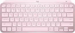 Logitech - MX Keys Mini TKL Wireless Bluetooth Scissor Keyboard with Backlit Keys - Rose