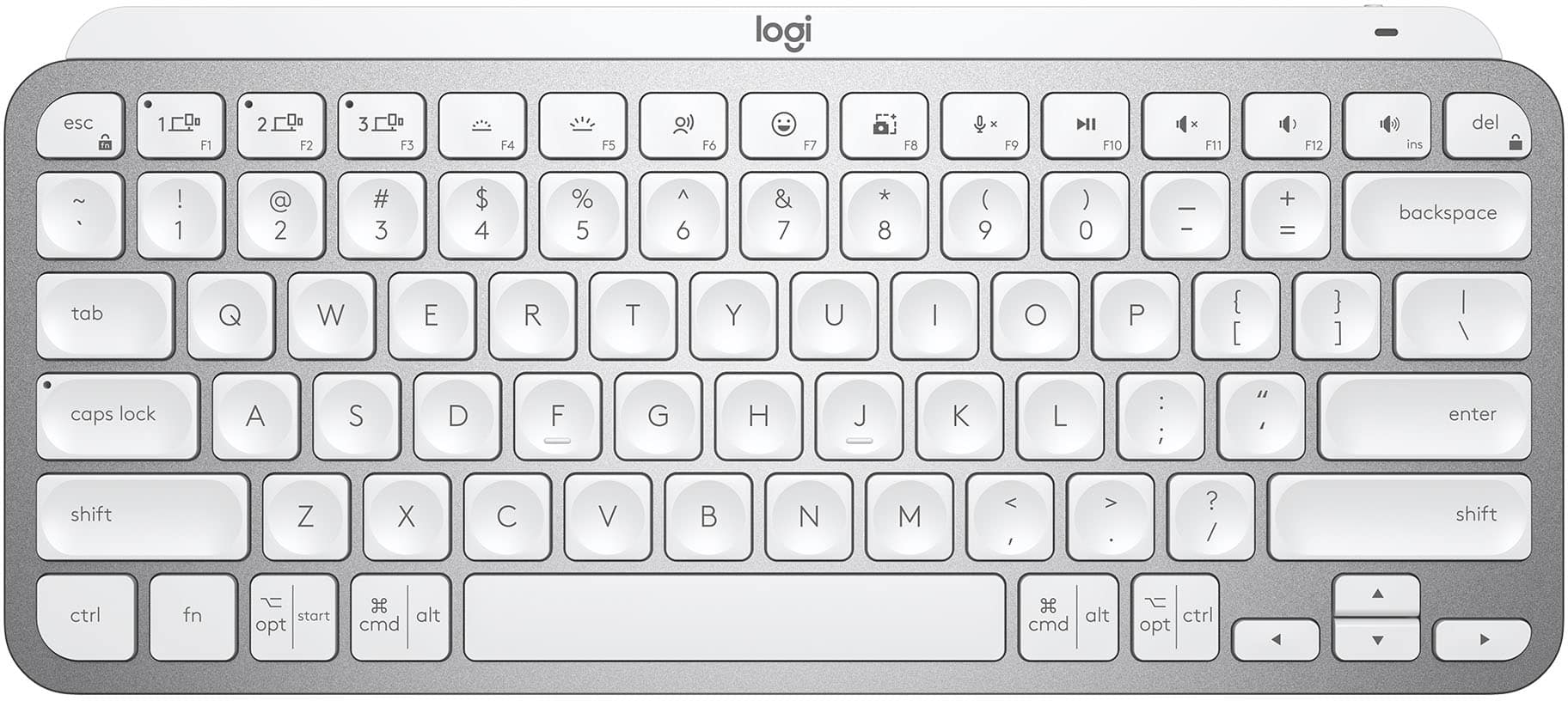 Logitech MX Keys Mini TKL Wireless Bluetooth Scissor Keyboard with Backlit Keys Pale Gray 920-010473 - Buy