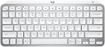 Logitech - MX Keys Mini TKL Wireless Bluetooth Scissor Keyboard with Backlit Keys - Pale Gray