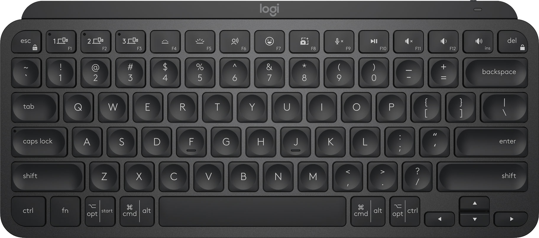 Snor jam kwaadaardig Logitech MX Keys Mini TKL Wireless Bluetooth Scissor Keyboard with Backlit  Keys Black 920-010475 - Best Buy