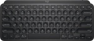 Logitech - MX Keys Mini TKL Wireless Bluetooth Scissor Keyboard with Backlit Keys - Black - Front_Zoom