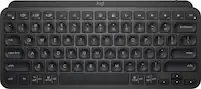 Logitech - MX Keys Mini TKL Wireless Bluetooth Scissor Keyboard with Backlit Keys - Black - Front_Zoom