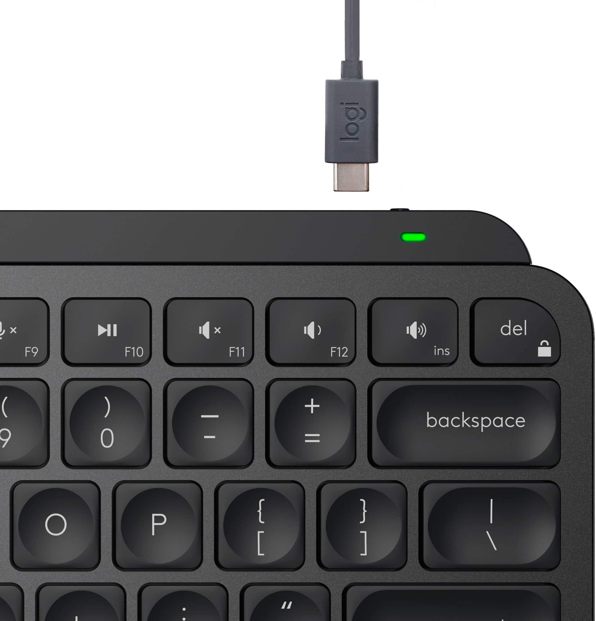 Logitech MX Keys Mini TKL Wireless Bluetooth Scissor Keyboard with