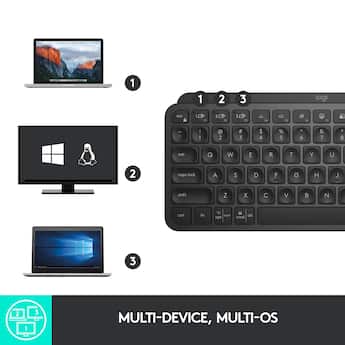 Logitech MX Keys Mini TKL Wireless Bluetooth Scissor Keyboard with Logitech MX Keys Mini TKL Wireless Bluetooth Scissor Keyboard with