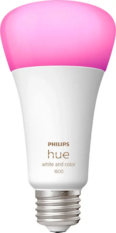Philips - Hue A21 Bluetooth 100W Smart LED Bulb - White and Color Ambiance