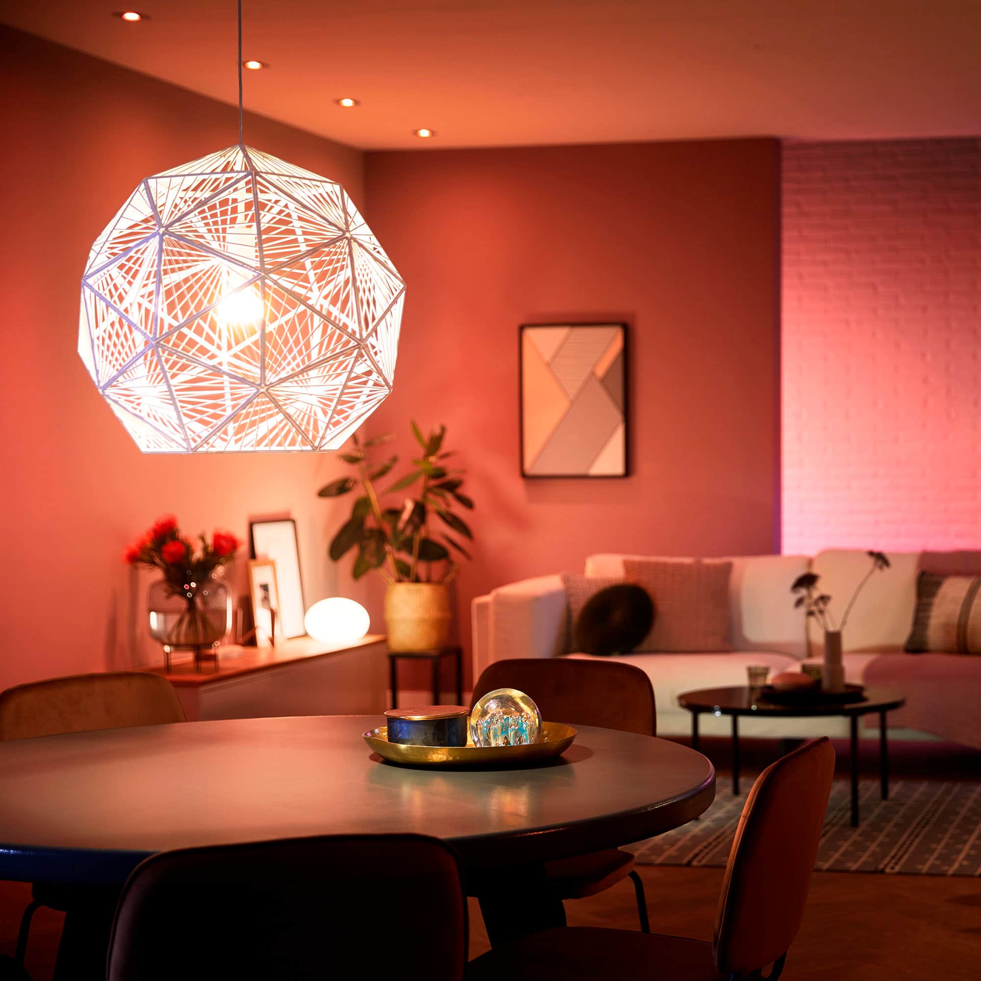 Alt View 17. Philips - Hue A21 Bluetooth 100W Smart LED Bulb - White and Color Ambiance.