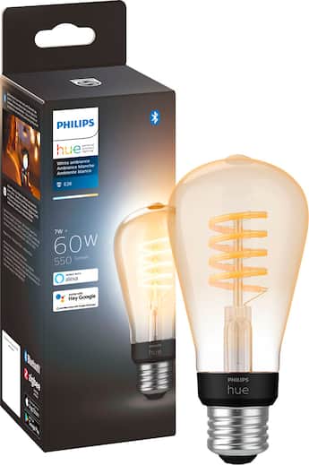 Philips Hue Filament ST19 Bluetooth LED Smart Bulb White Ambiance Philips Hue Filament ST19 Bluetooth LED Smart Bulb White Ambiance