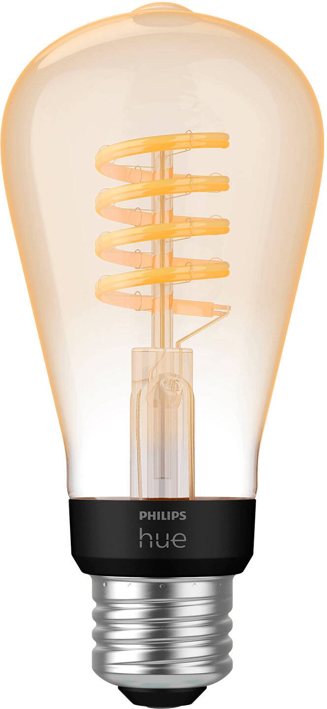 Alt View 11. Philips - Hue Filament ST19 Bluetooth LED Smart Bulb - White Ambiance.