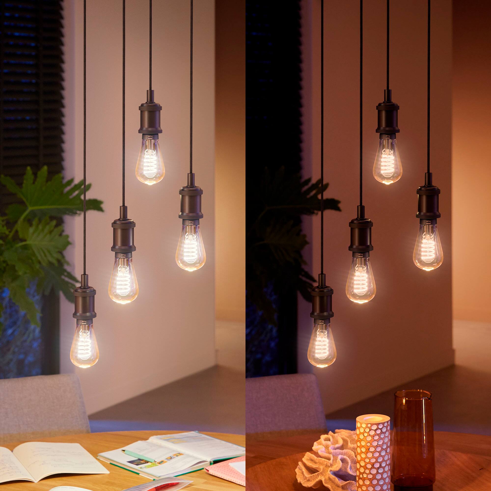 Alt View 15. Philips - Hue Filament ST19 Bluetooth LED Smart Bulb - White Ambiance.