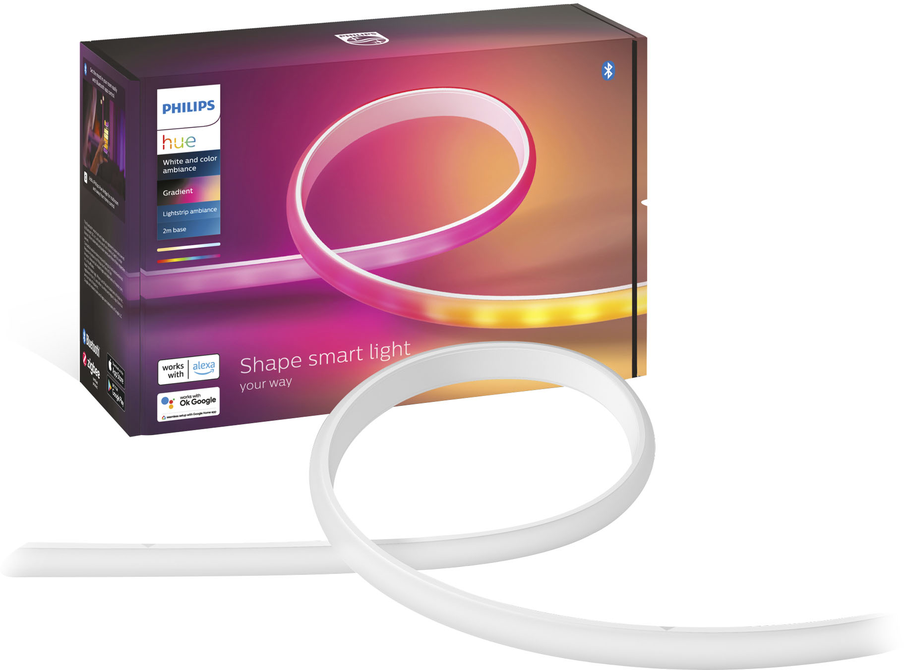 Philips Hue Ambiance Gradient Bluetooth Lightstrip 80-inch Base 