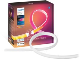 Philips - Hue Ambiance Gradient Bluetooth Lightstrip 40-inch Extension - White - Front_Zoom