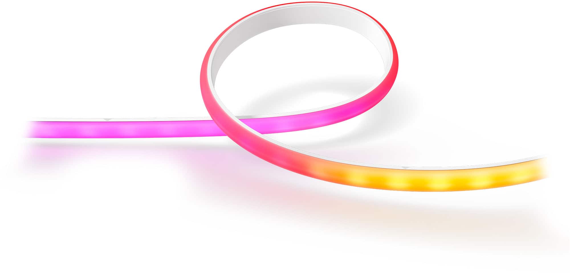 Angle. Philips - Hue Ambiance Gradient Bluetooth Lightstrip 40-inch Extension - White.