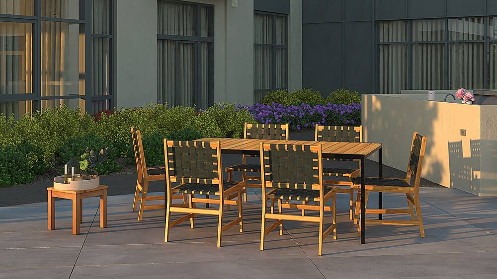 Alt View 20. Patio Sense - Sava Indoor Outdoor Armless Dining Side Chair.
