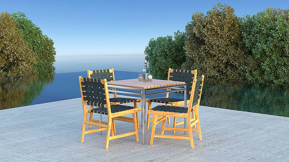 Alt View 21. Patio Sense - Sava Indoor Outdoor Armless Dining Side Chair.