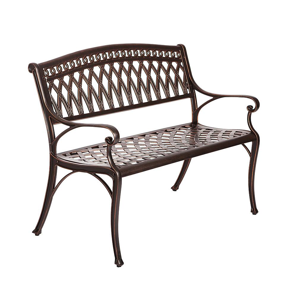 Alt View 11. Patio Sense - Simone Cast Aluminum Patio Bench.