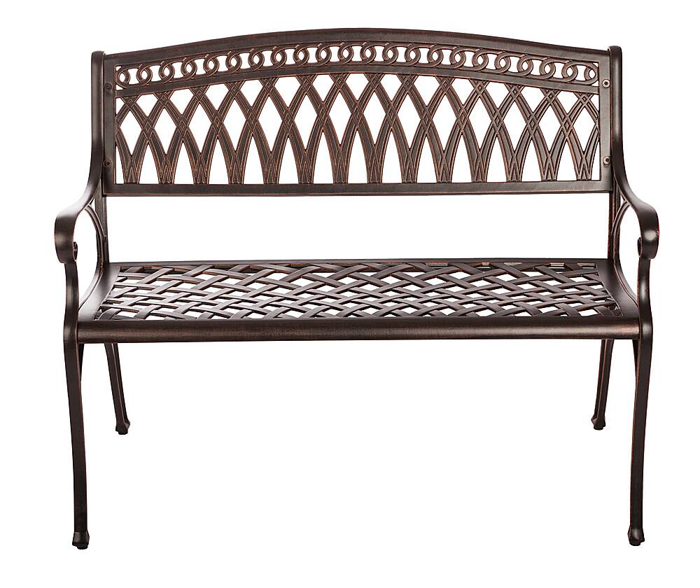 Alt View 12. Patio Sense - Simone Cast Aluminum Patio Bench.