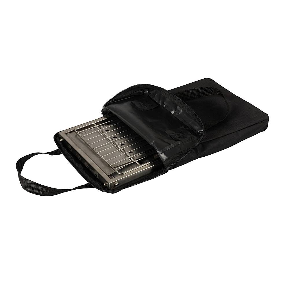 Alt View 20. Fire Sense - Foldaway Charcoal Grill - Stainless Steel.