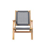 Patio Sense - Vega Natural Stain Outdoor Chair - Gray - Front_Zoom