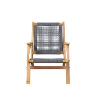 Patio Sense - Vega Natural Stain Outdoor Chair - Gray - Front_Zoom
