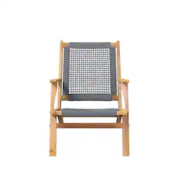 Patio Sense - Vega Natural Stain Outdoor Chair - Gray