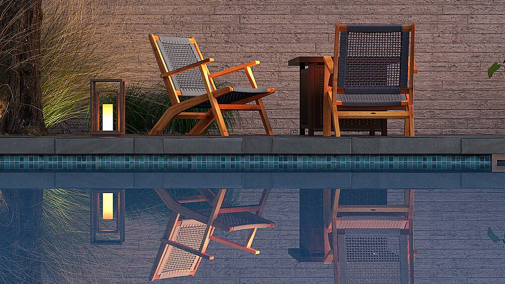 Alt View 16. Patio Sense - Vega Natural Stain Outdoor Chair - Gray.