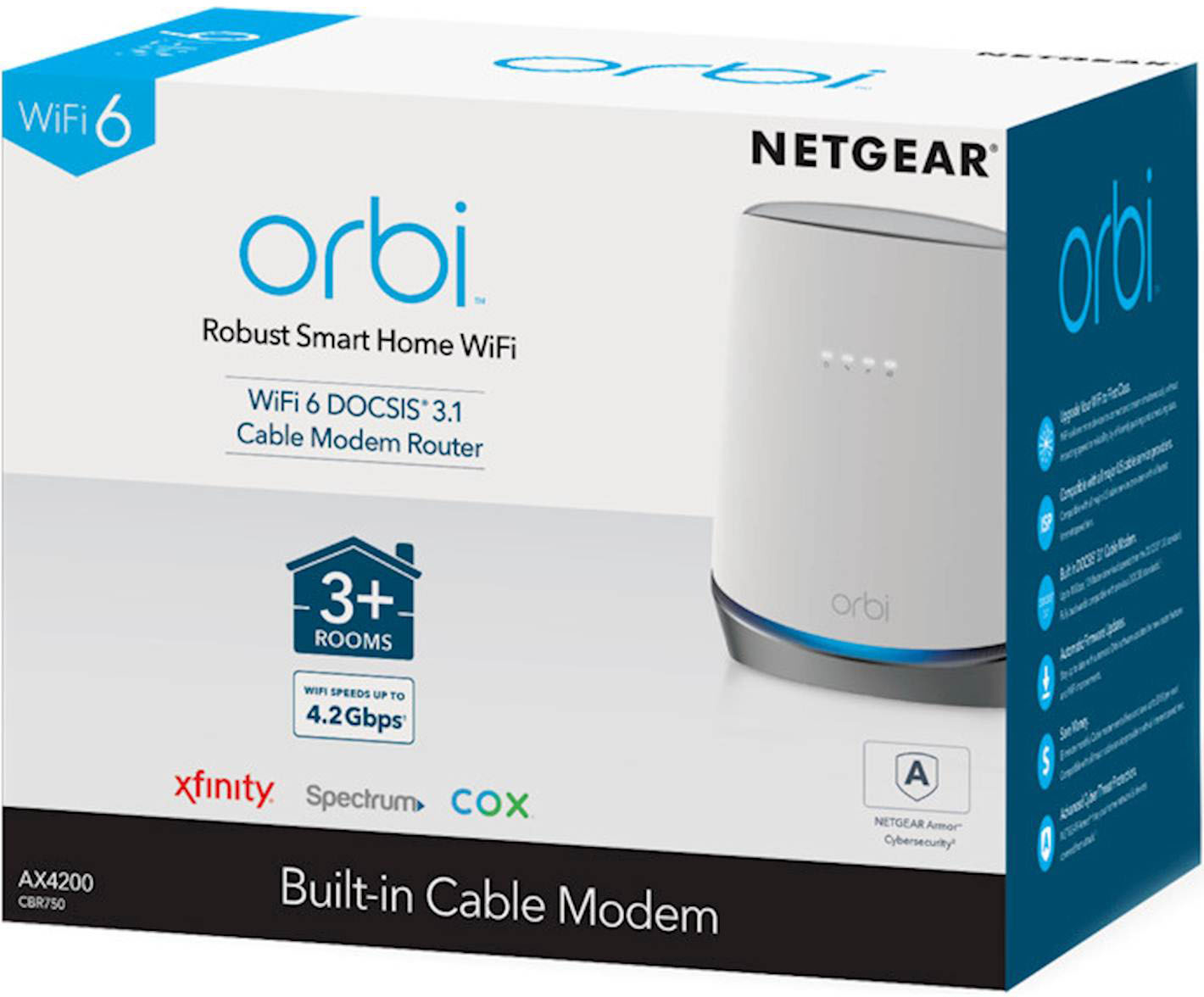 NETGEAR Orbi Wi-Fi 6 DOCSIS 3.1 Cable Modem Router - 9910826