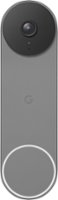 Google - Geek Squad Certified Refurbished Nest Wi-Fi Video Doorbell - Battery Operated - Ash - Front_Zoom