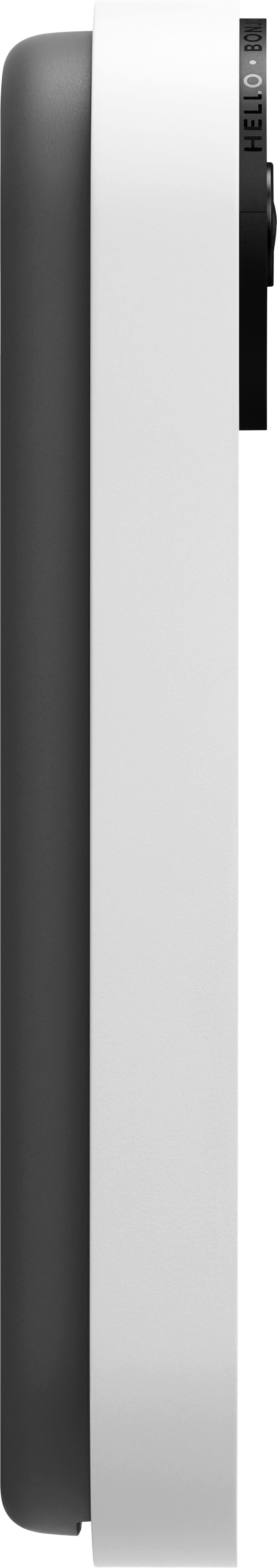 Angle. Google - Geek Squad Certified Refurbished Nest Video Wi-Fi Video Doorbell - Battery Operated - Snow.