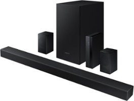Samsung - 4.1-Channel Soundbar with Wireless Rear Speaker Kit and DOLBY AUDIO / DTS 2.0 - Black - Front_Zoom