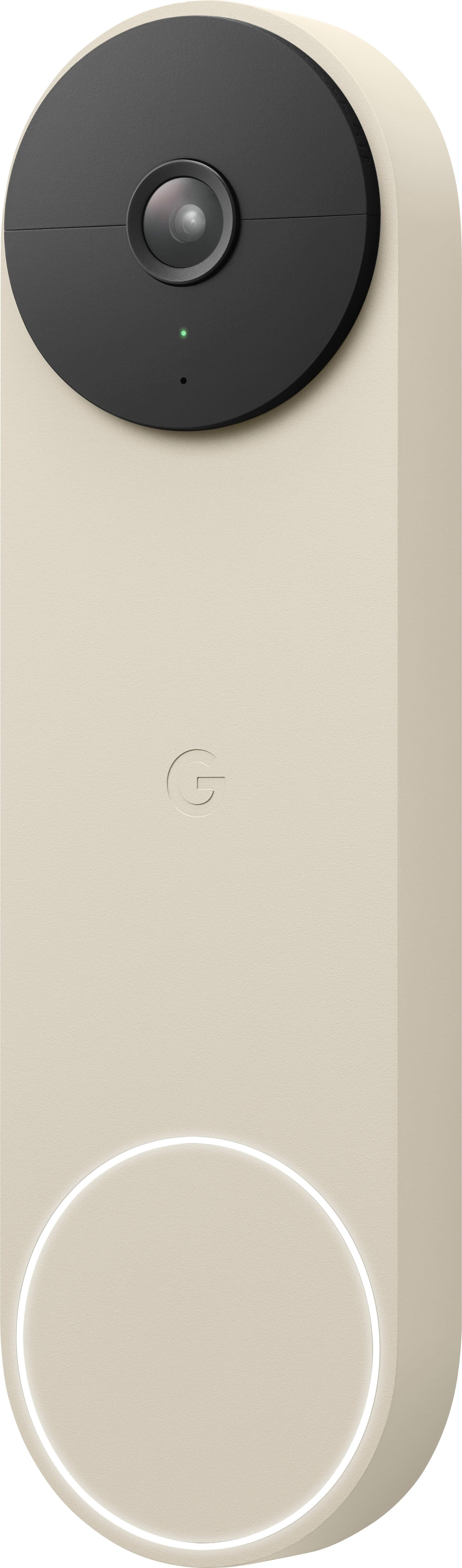 Alt View 11. Google - Geek Squad Certified Refurbished Nest Video Wi-Fi Video Doorbell - Battery Operated - Linen.