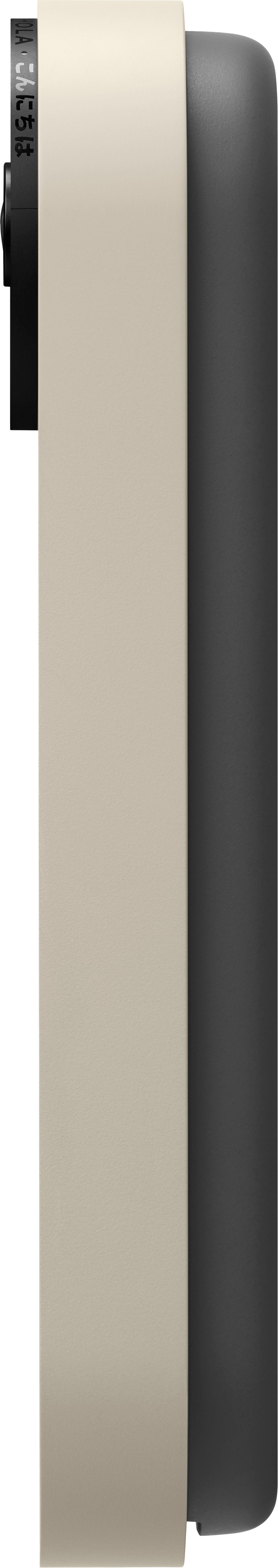 Left. Google - Geek Squad Certified Refurbished Nest Video Wi-Fi Video Doorbell - Battery Operated - Linen.