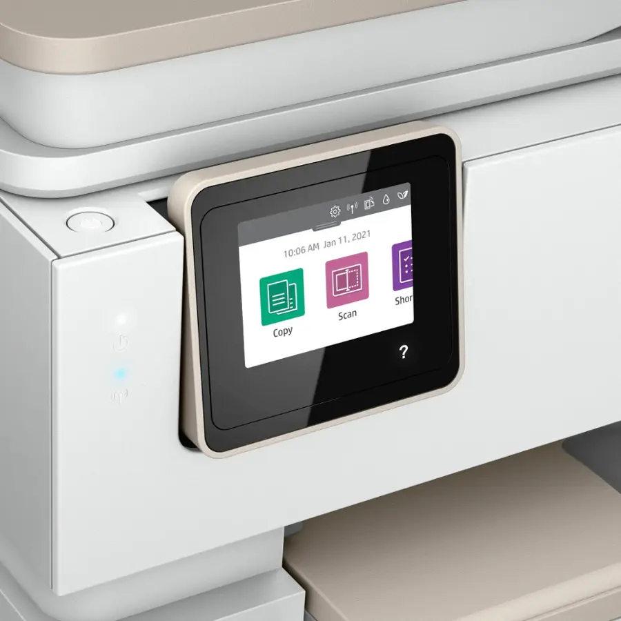 Alt View 14. HP - ENVY Inspire 7955e Wireless All-In-One Inkjet Photo Printer - Refurbished - White & Sandstone.