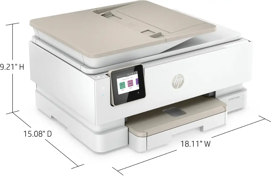 Alt View 13. HP - ENVY Inspire 7955e Wireless All-In-One Inkjet Photo Printer - Refurbished - White & Sandstone.