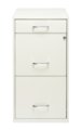 Front Zoom. Hirsh - 18in. Deep 3 Drawer Metal Organizer File Cabinet with Pencil Drawer Pearl White - Pearl White.