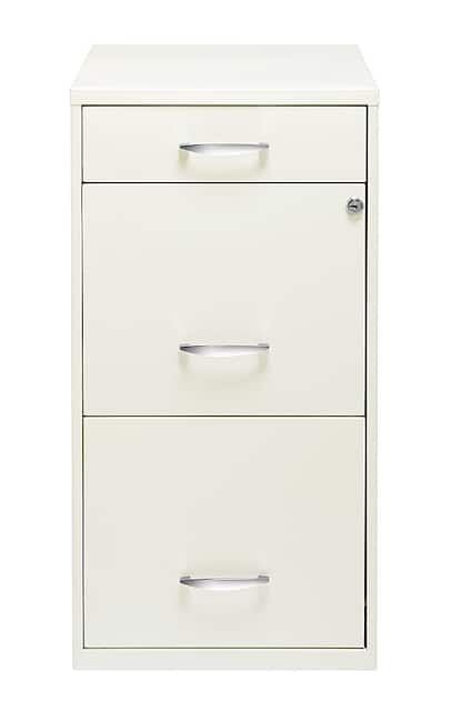 Hirsh Metal 3 Drawer Organizer File Cabinet with Pencil Drawer