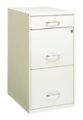 Alt View Zoom 11. Hirsh - 18in. Deep 3 Drawer Metal Organizer File Cabinet with Pencil Drawer Pearl White - Pearl White.