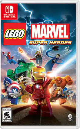 Nintendo Switch. LEGO Marvel Super Heroes. Everyone 10+. ESRB: E10+. Warner Bros. - E10+ (Everyone 10+)