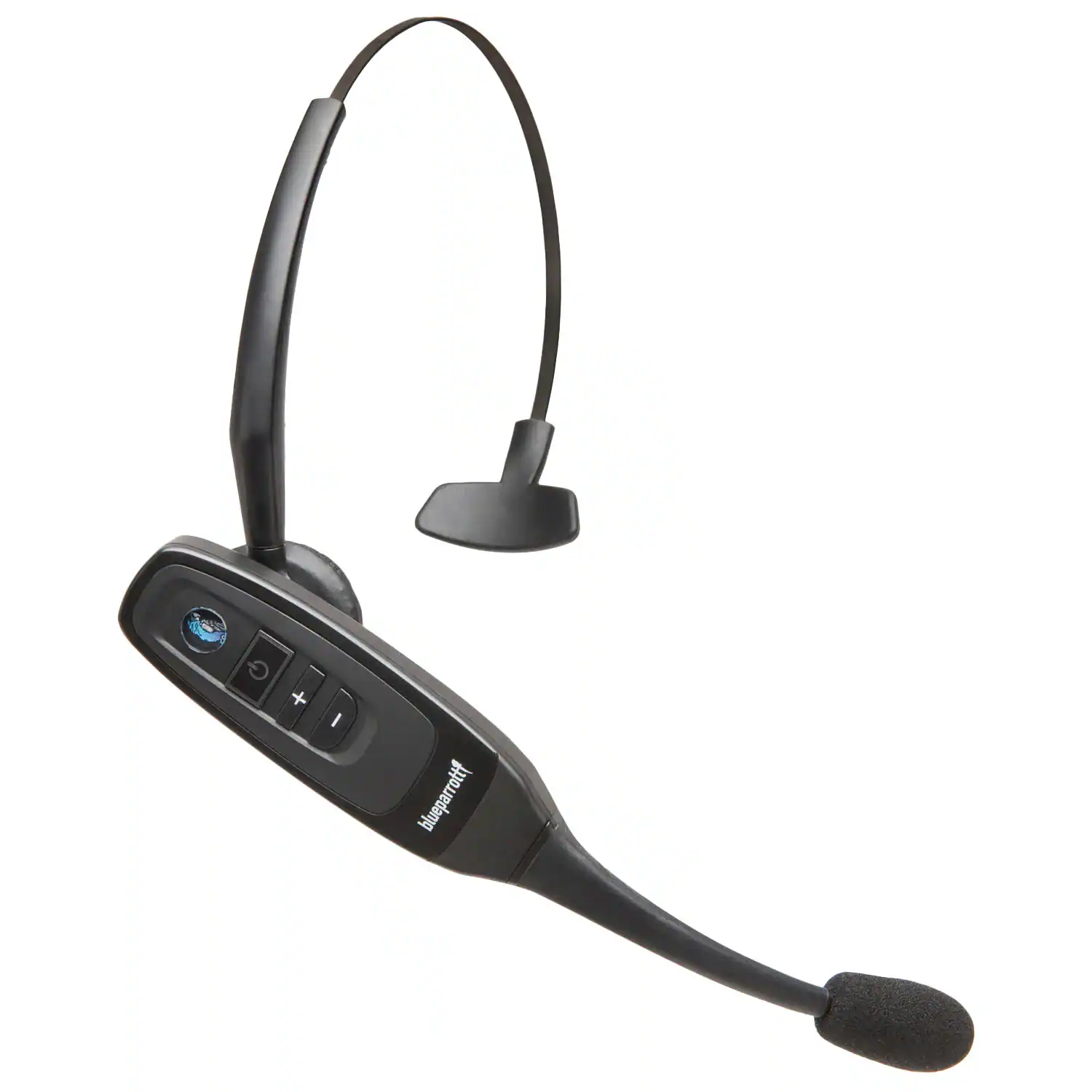 Left. BlueParrott - C400-XT Wireless Bluetooth Mono Headset with 96% Noise-Cancelling Microphone and Multiple Wearing Styles - Black.