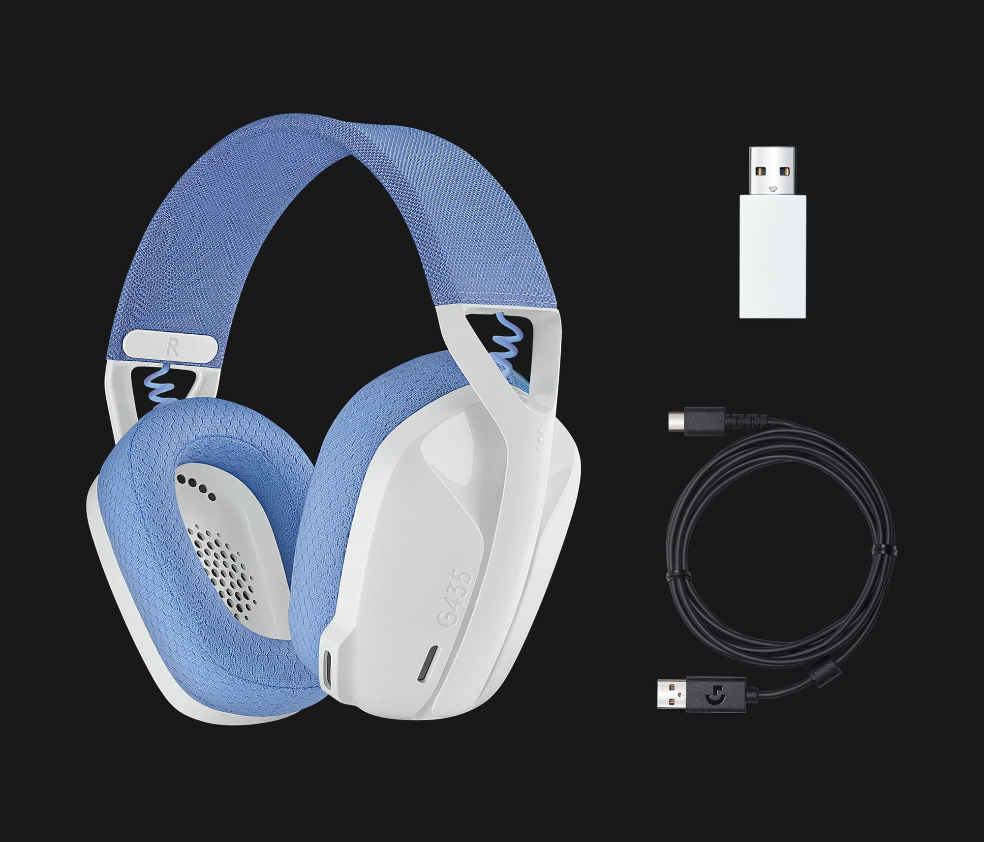 Best Buy: Logitech G435 Wireless Dolby Atmos Over-the-Ear Gaming Headset  for PC, PS4, PS5, Nintendo Switch, Mobile with Built-in Mic White 981-001073