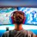 Alt View Zoom 11. Logitech - G435 Wireless Dolby Atmos Over-the-Ear Gaming Headset for PC, PS4, PS5, Nintendo Switch, Mobile with Built-in Mic - Blue.