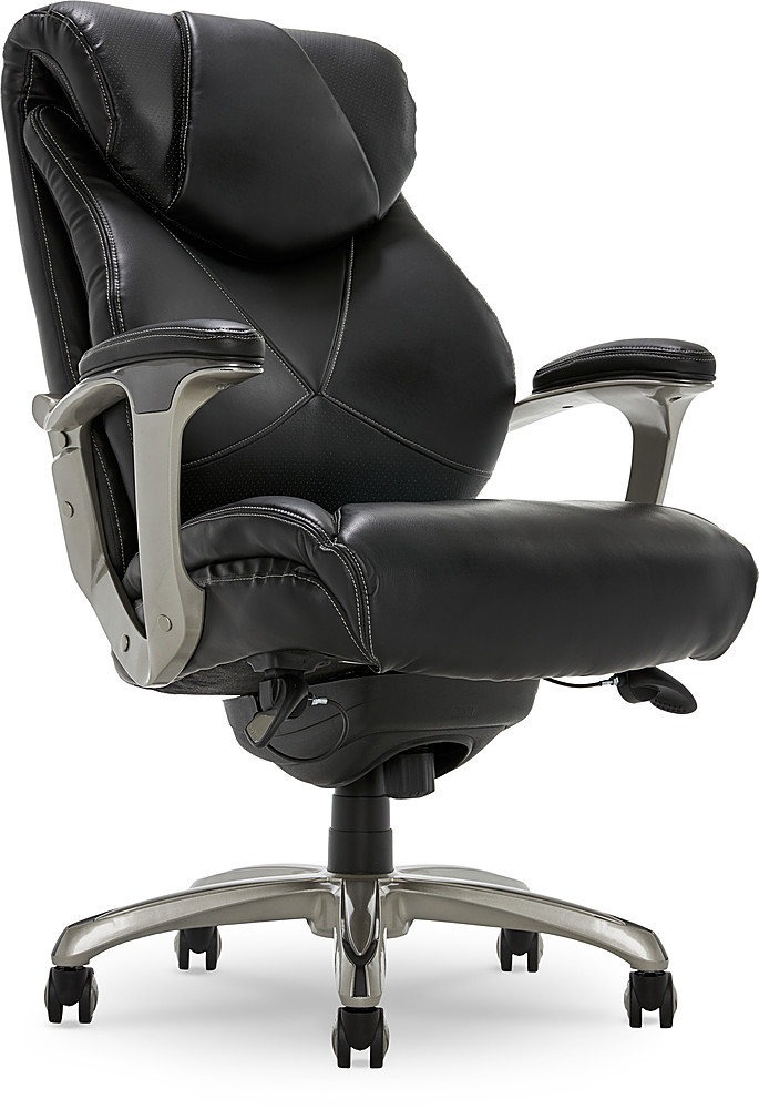 La-Z-Boy Sutherland Quilted Leather Executive Office Chair - High