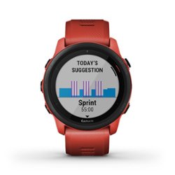 Garmin - Forerunner 745 GPS Smartwatch 30mm Fiber-Reinforced Polymer - Magma Red - Front_Zoom