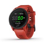 Front Zoom. Garmin - Forerunner 745 GPS Smartwatch 30mm Fiber-Reinforced Polymer - Magma Red.