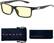 Front. GUNNAR - Blue Light Reading Glasses - Vertex +3.0 - Onyx.