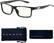 Front. GUNNAR - Blue Light Reading Glasses - Vertex +3.0 - Onyx.