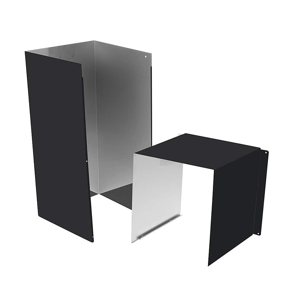 Front. Café - 10' Duct Cover Extension - Matte Black.